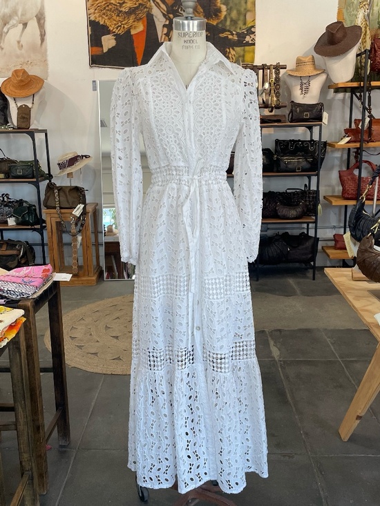 Temptation Positano Dresses & Skirts - Temptation Positano Giamaica Maxi Shirt Dress In Bianco